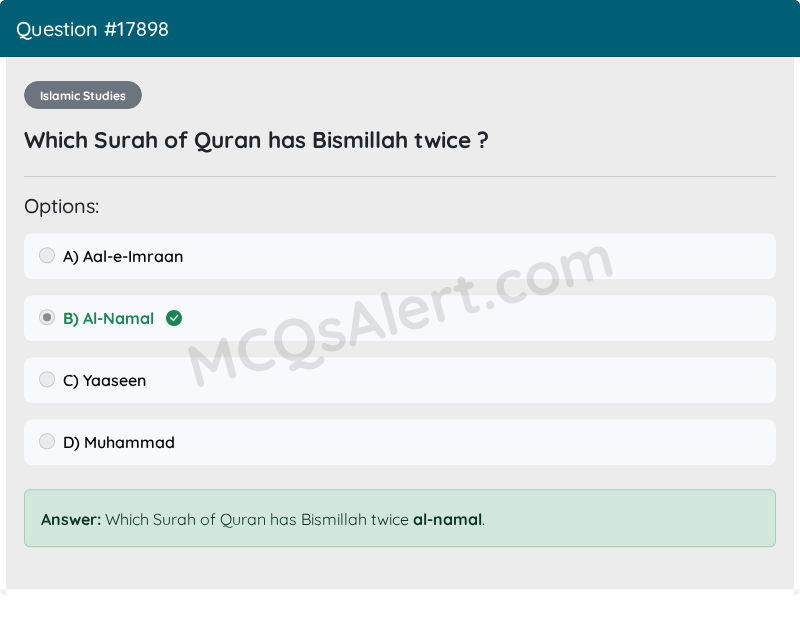 Question Screenshot