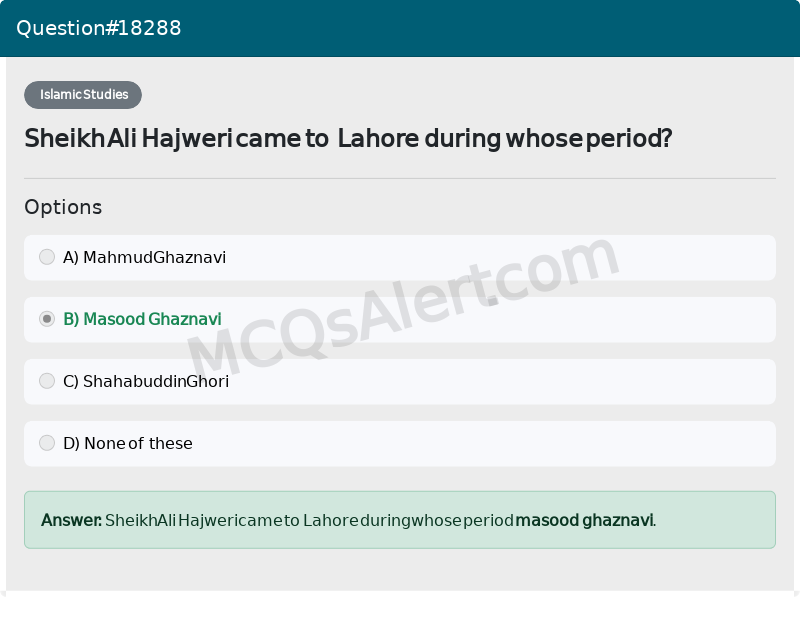Question Screenshot