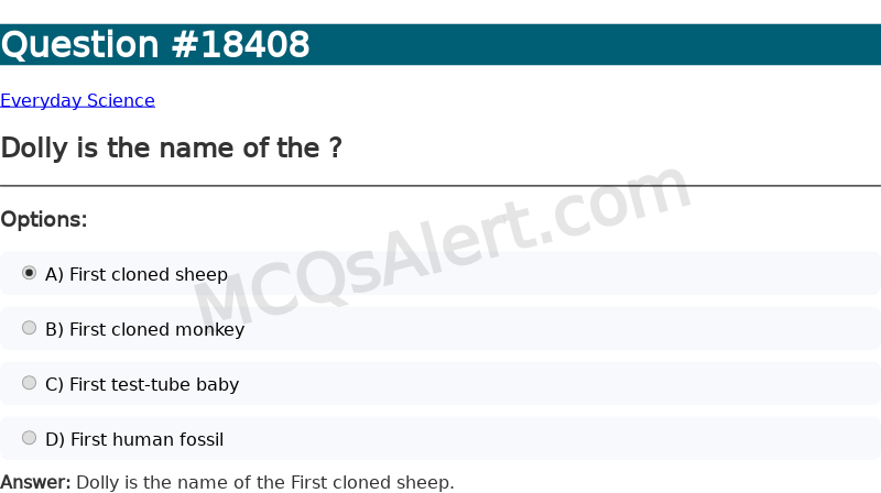 Question Screenshot