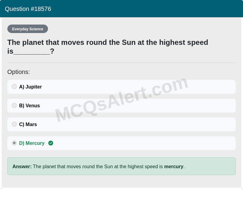Question Screenshot