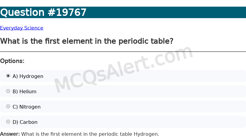 Question Screenshot
