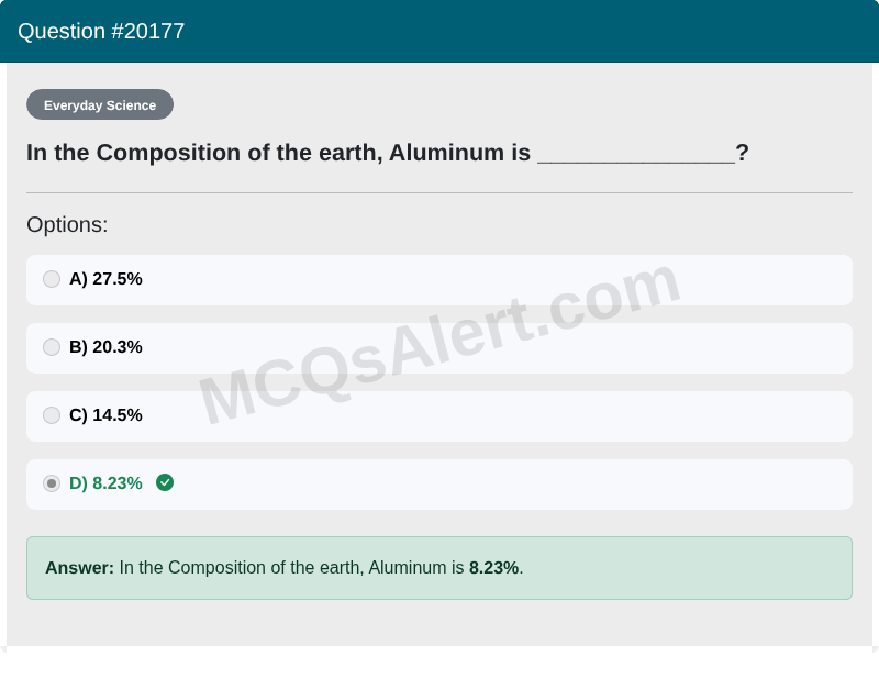 Question Screenshot