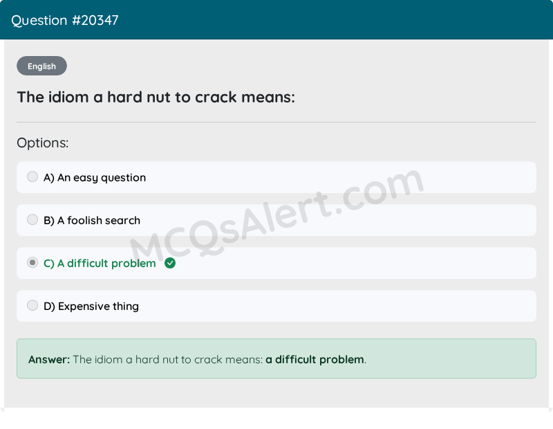 Question Screenshot