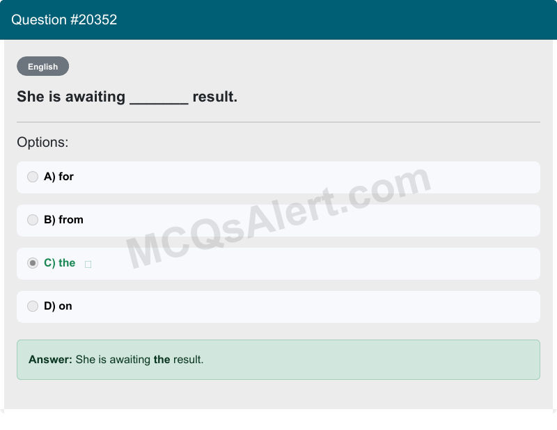 Question Screenshot