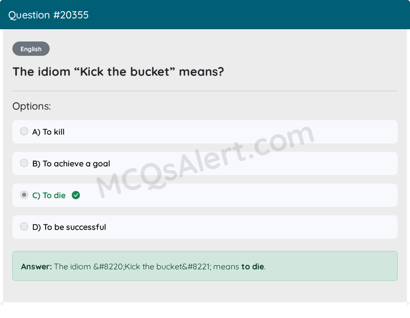 Question Screenshot