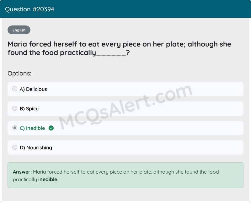 Question Screenshot