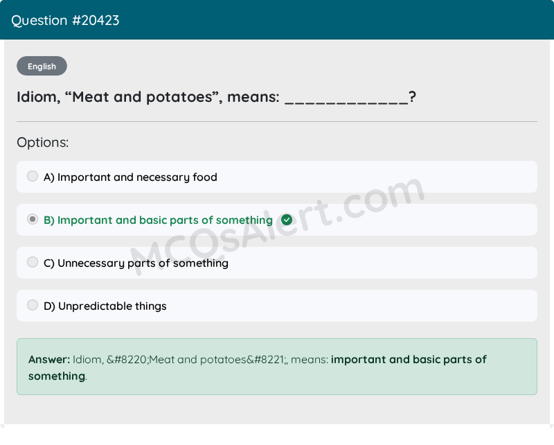 Question Screenshot