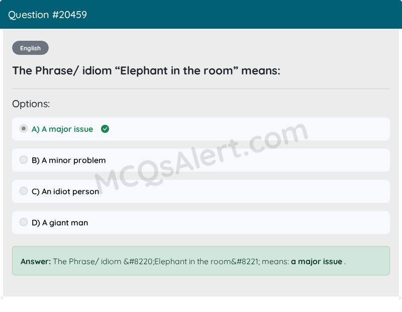 Question Screenshot