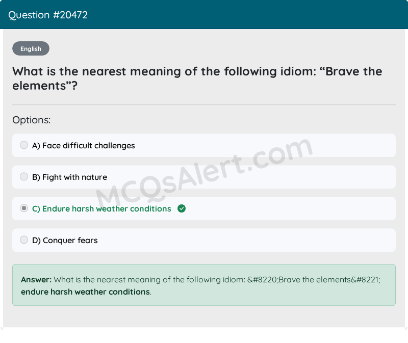 Question Screenshot