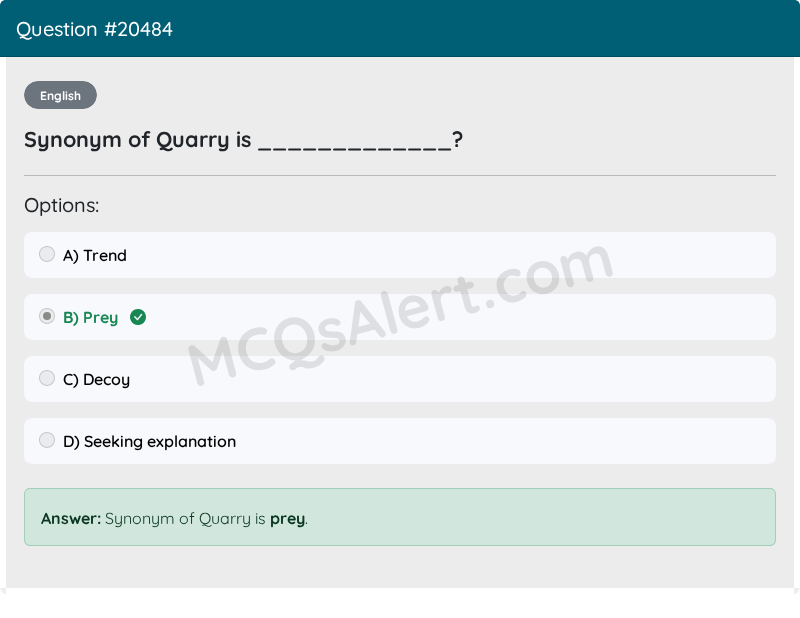 Question Screenshot