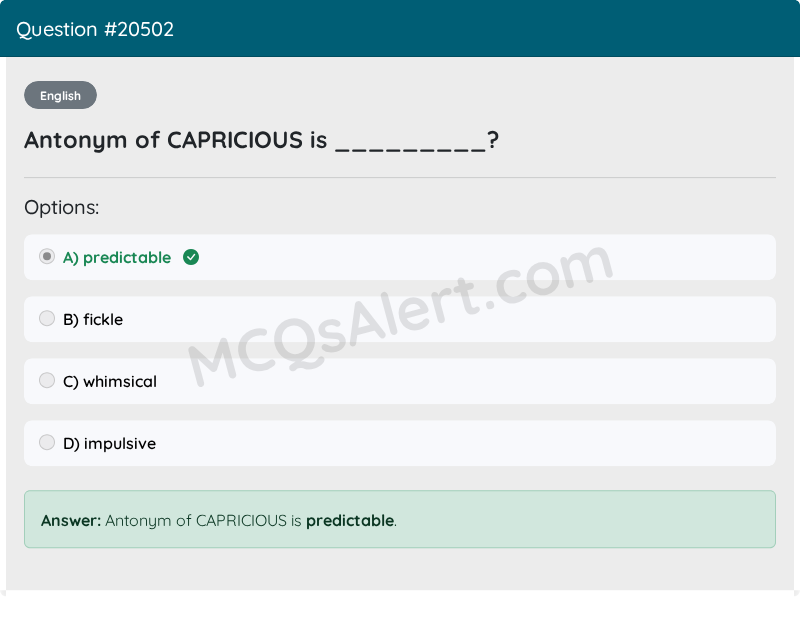 Question Screenshot