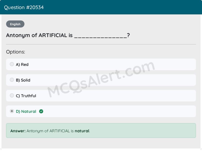 Question Screenshot