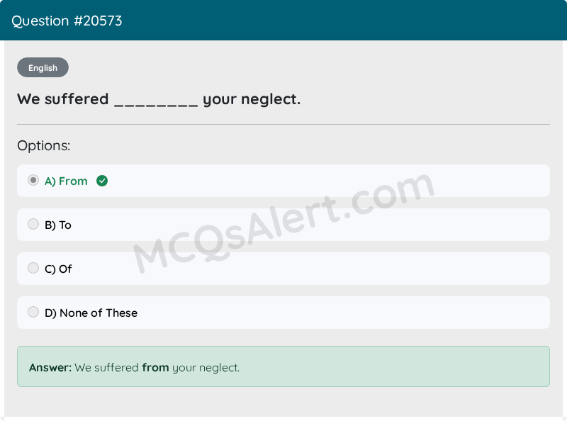 Question Screenshot