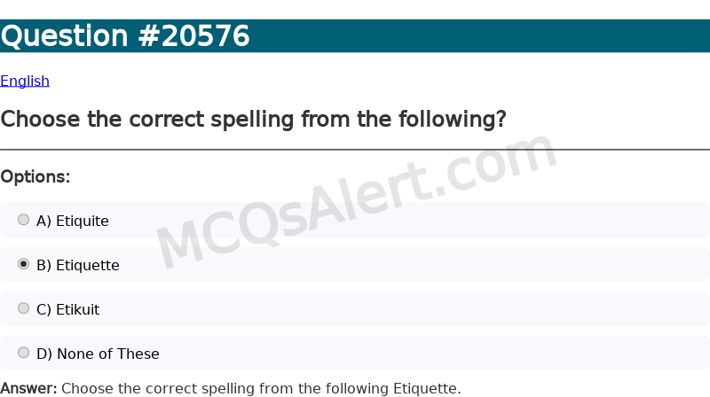 Question Screenshot