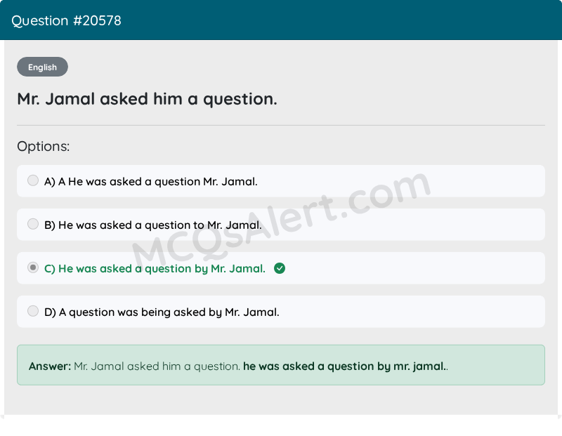 Question Screenshot