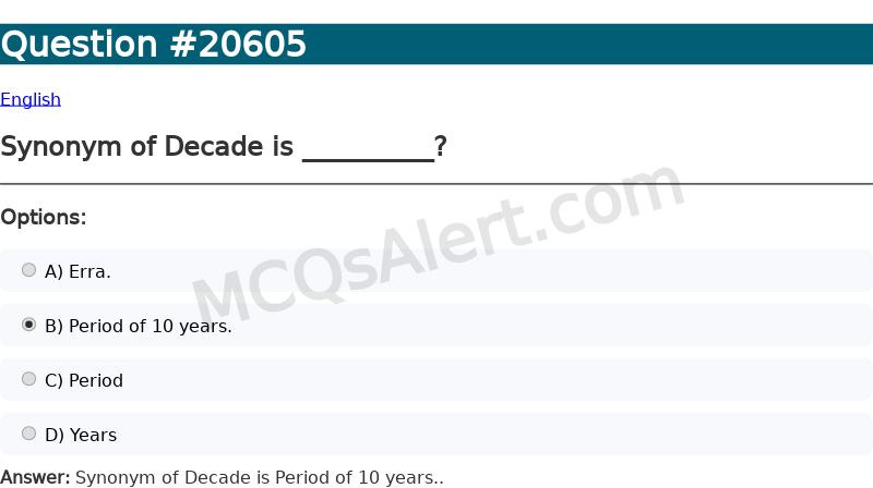 Question Screenshot