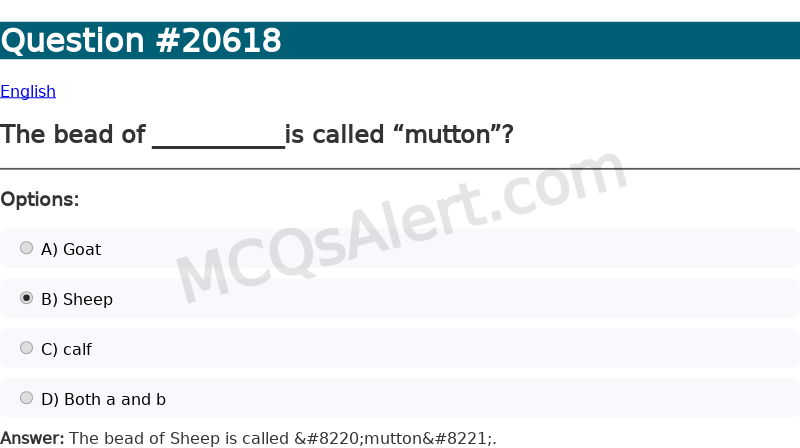 Question Screenshot