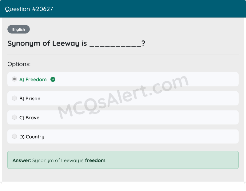 Question Screenshot