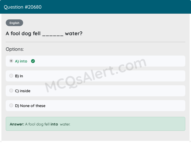 Question Screenshot