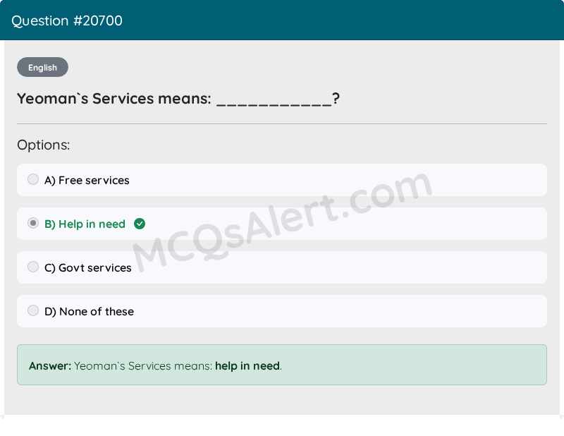 Question Screenshot