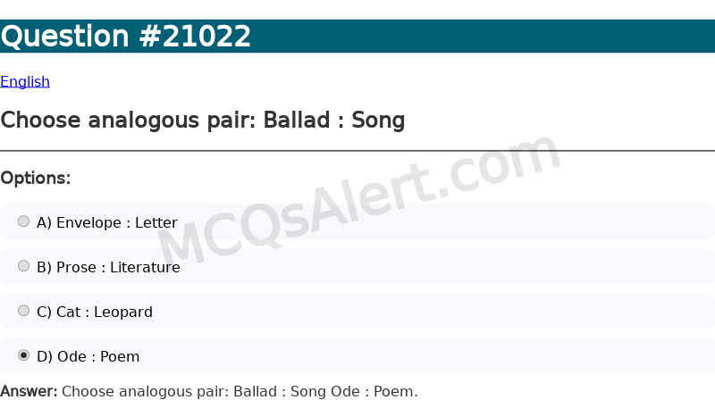 Question Screenshot