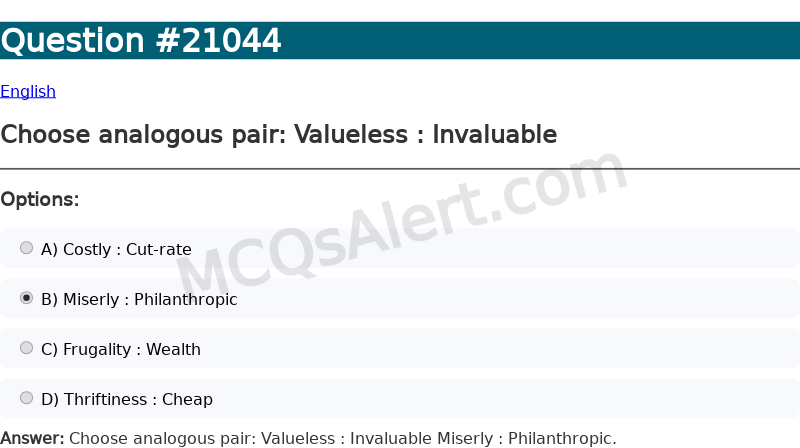 Question Screenshot