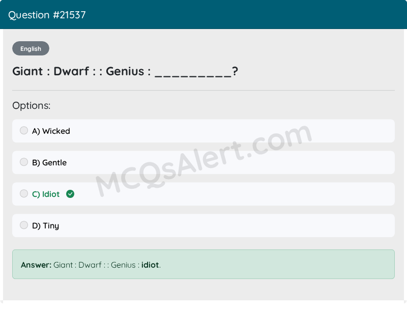 Question Screenshot