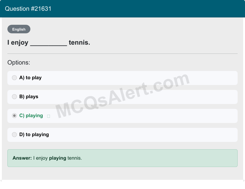 Question Screenshot