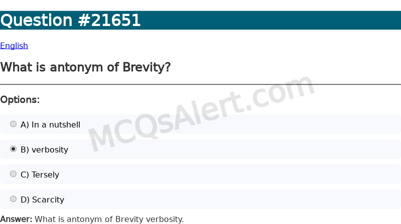 Question Screenshot