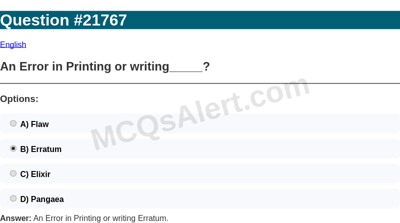 Question Screenshot