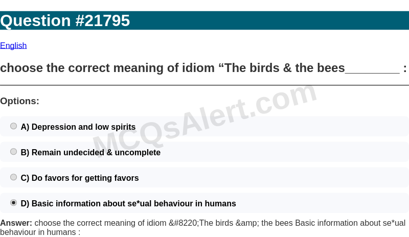 Question Screenshot