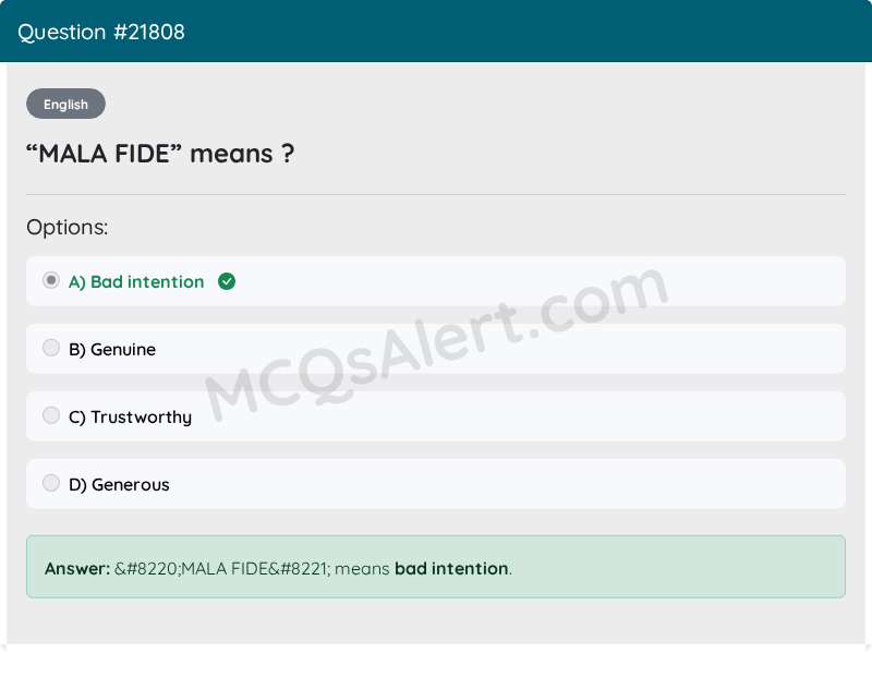 Question Screenshot