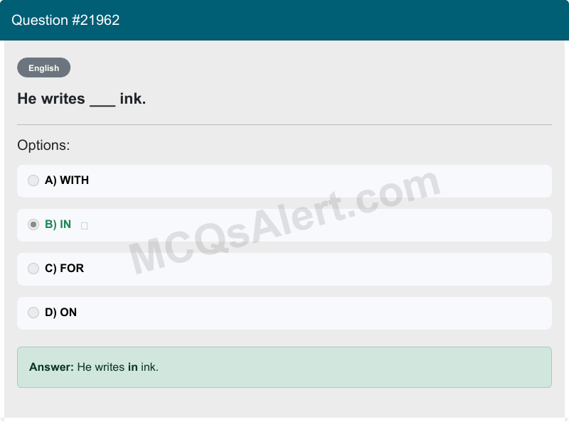 Question Screenshot