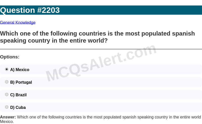 Question Screenshot