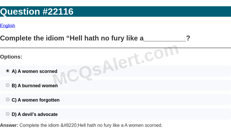 Question Screenshot