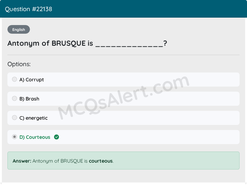 Question Screenshot
