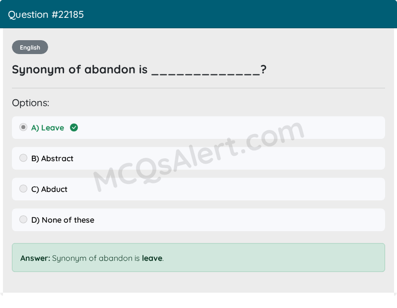 Question Screenshot