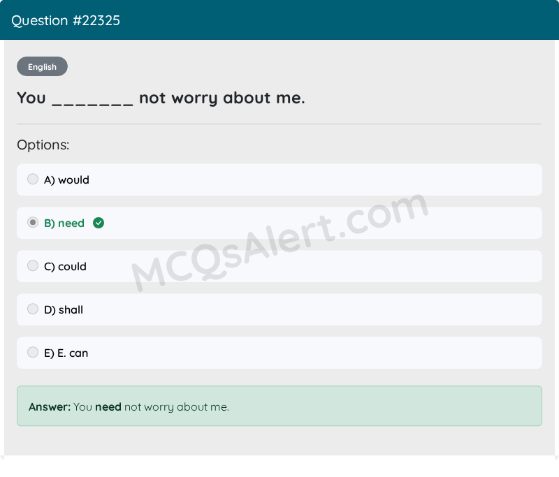 Question Screenshot