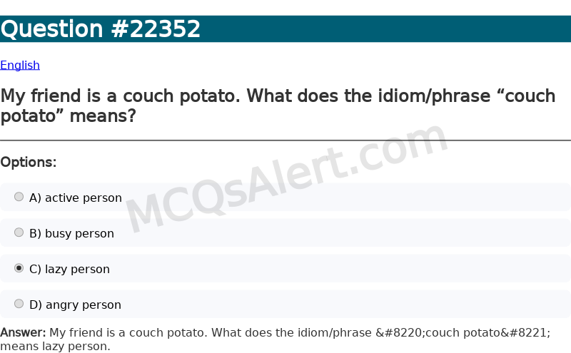 Question Screenshot