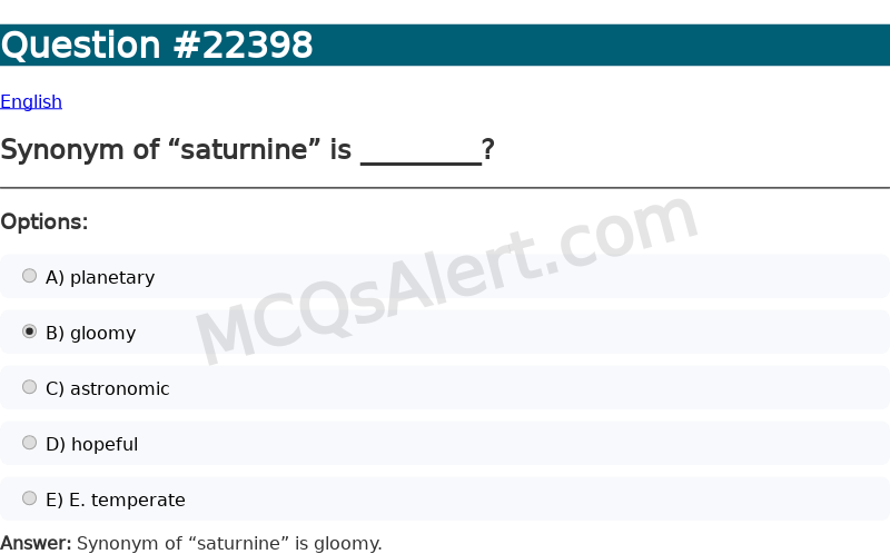 Question Screenshot