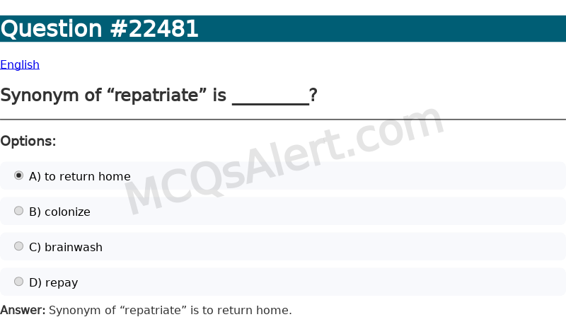 Question Screenshot