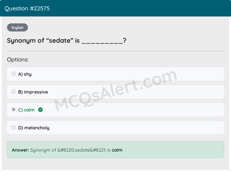 Question Screenshot