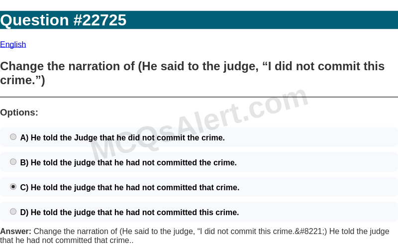Question Screenshot