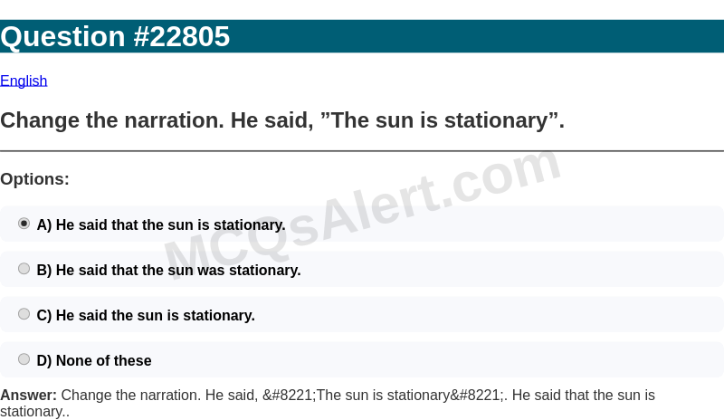 Question Screenshot