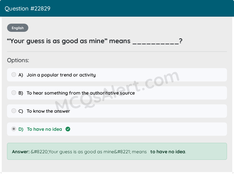 Question Screenshot