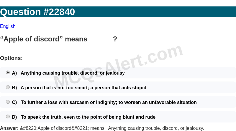 Question Screenshot