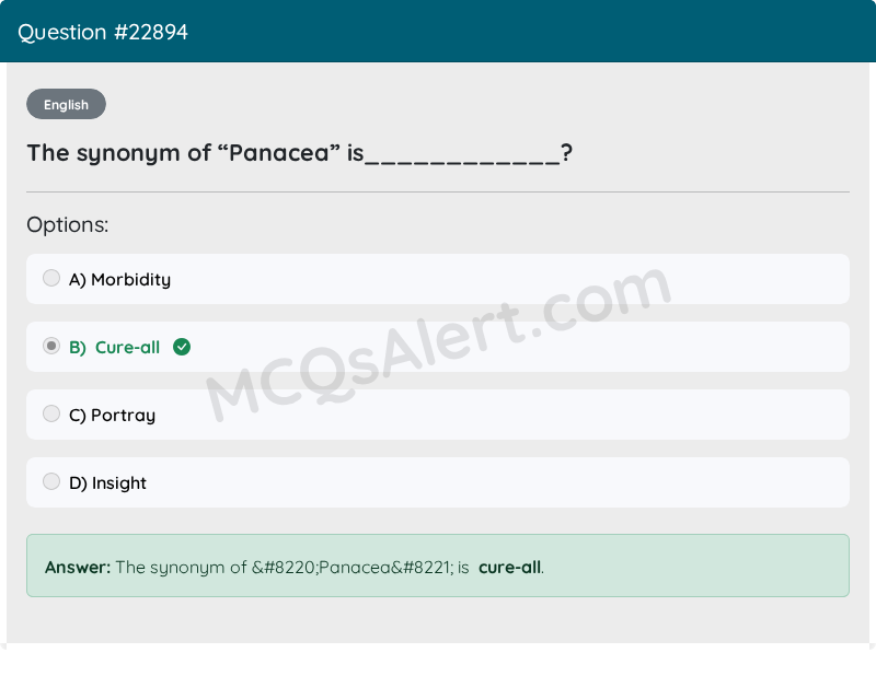 Question Screenshot