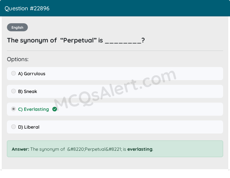 Question Screenshot