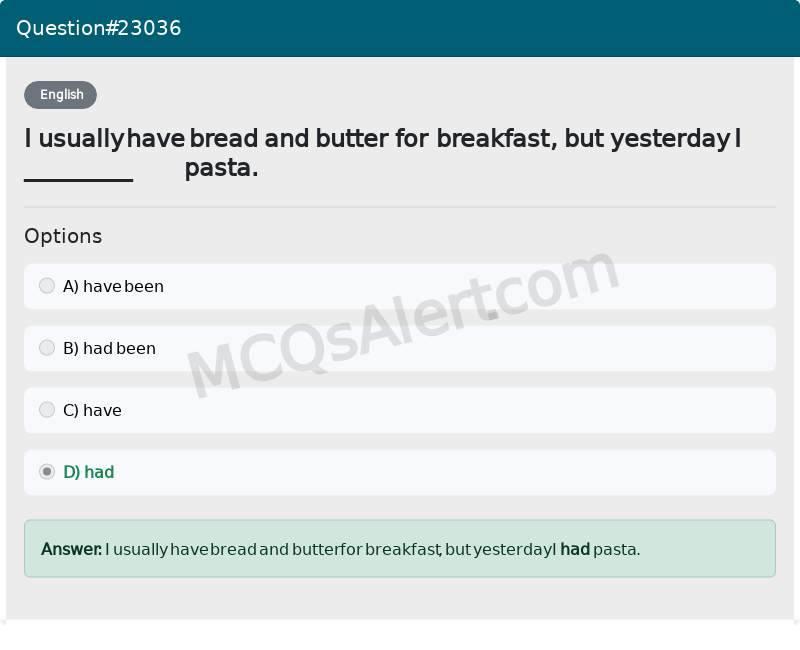 Question Screenshot