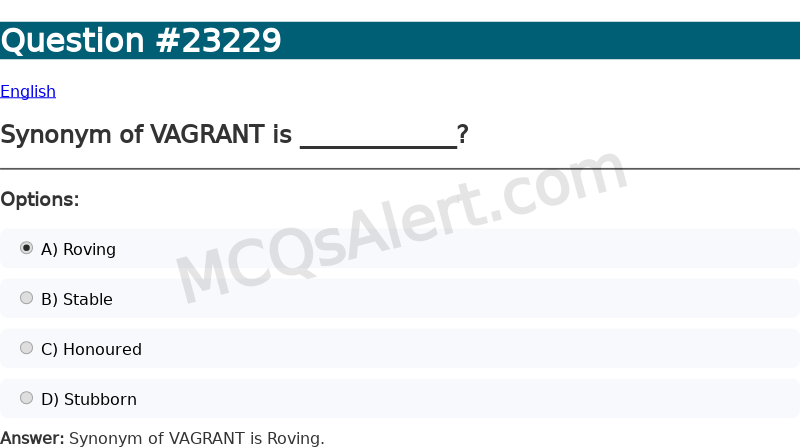 Question Screenshot